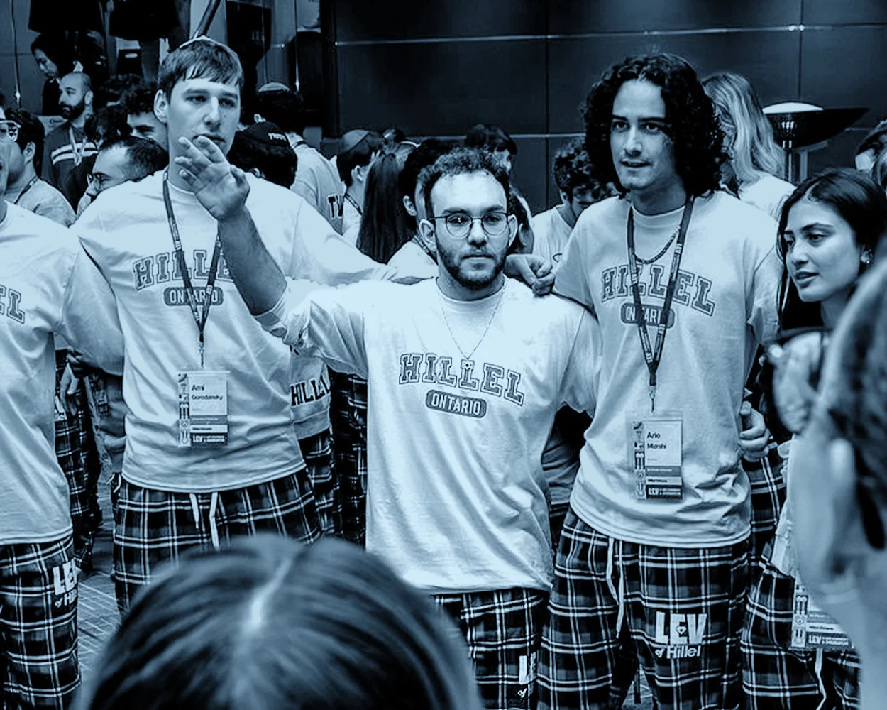 Patrick with fellow students at the LEV Shabbaton